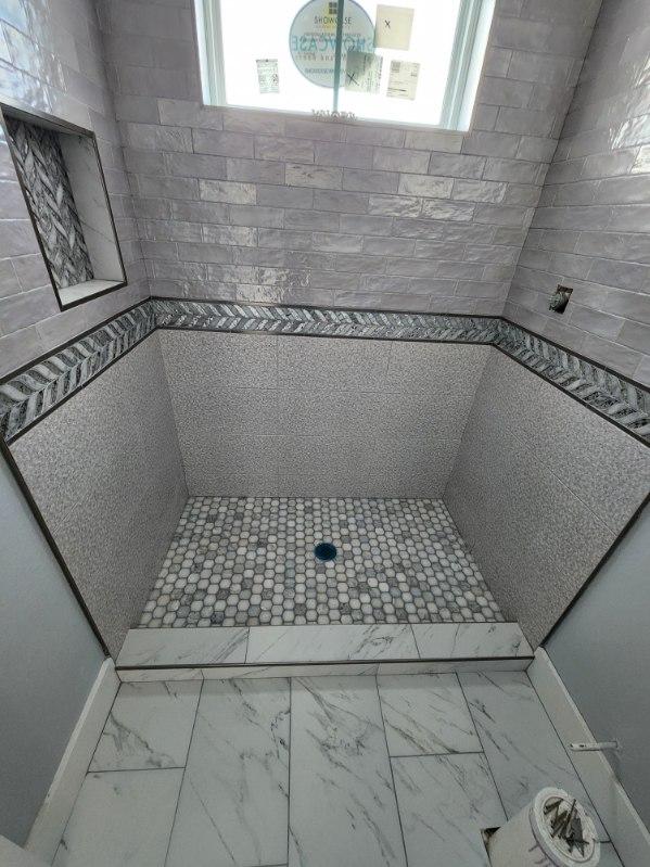 Custom Tile Shower Bench